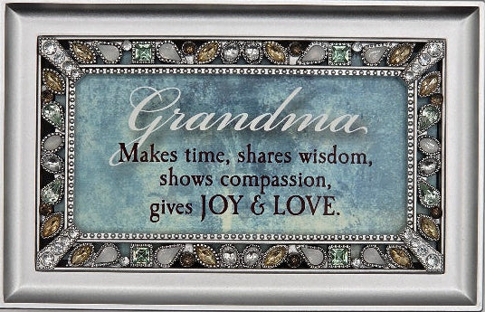 Music Box Grandma makes time shares wisdom shows compassion gives joy and love