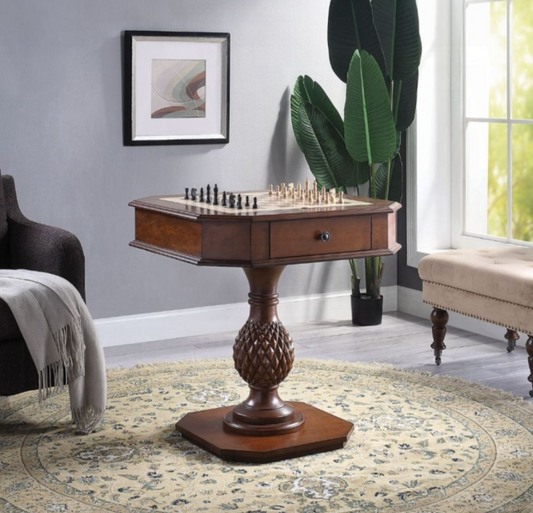 Traditional Chess and Game Table